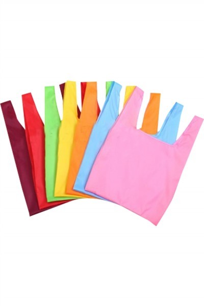 SKHBD005 Manufacturing Folding reusable shopping bags Gift Bag Design Net Color Shrinkage Green Bag Portable Green Bag Center front view